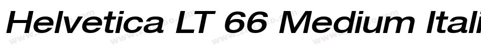 Helvetica LT 66 Medium Italic字体转换